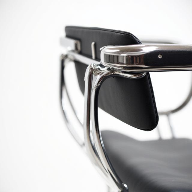 A classic Bauhaus style chair in a modern lighting setup